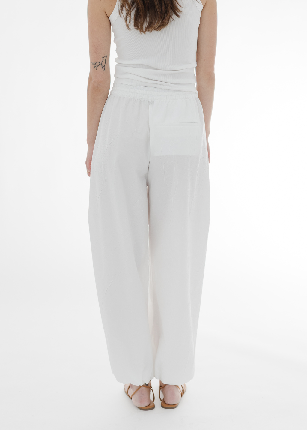 Rohe Crushed Cotton Trousers | Shop Tula