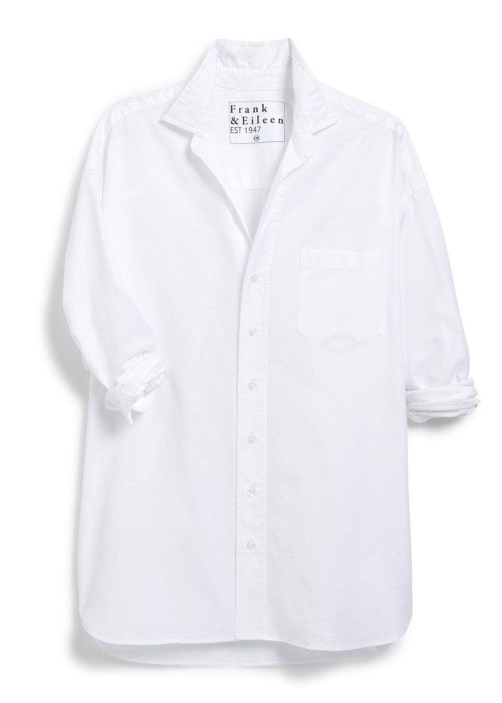 Frank & Eileen Shirley Oversized Button Up Shirt in White | Tula's Online Boutique