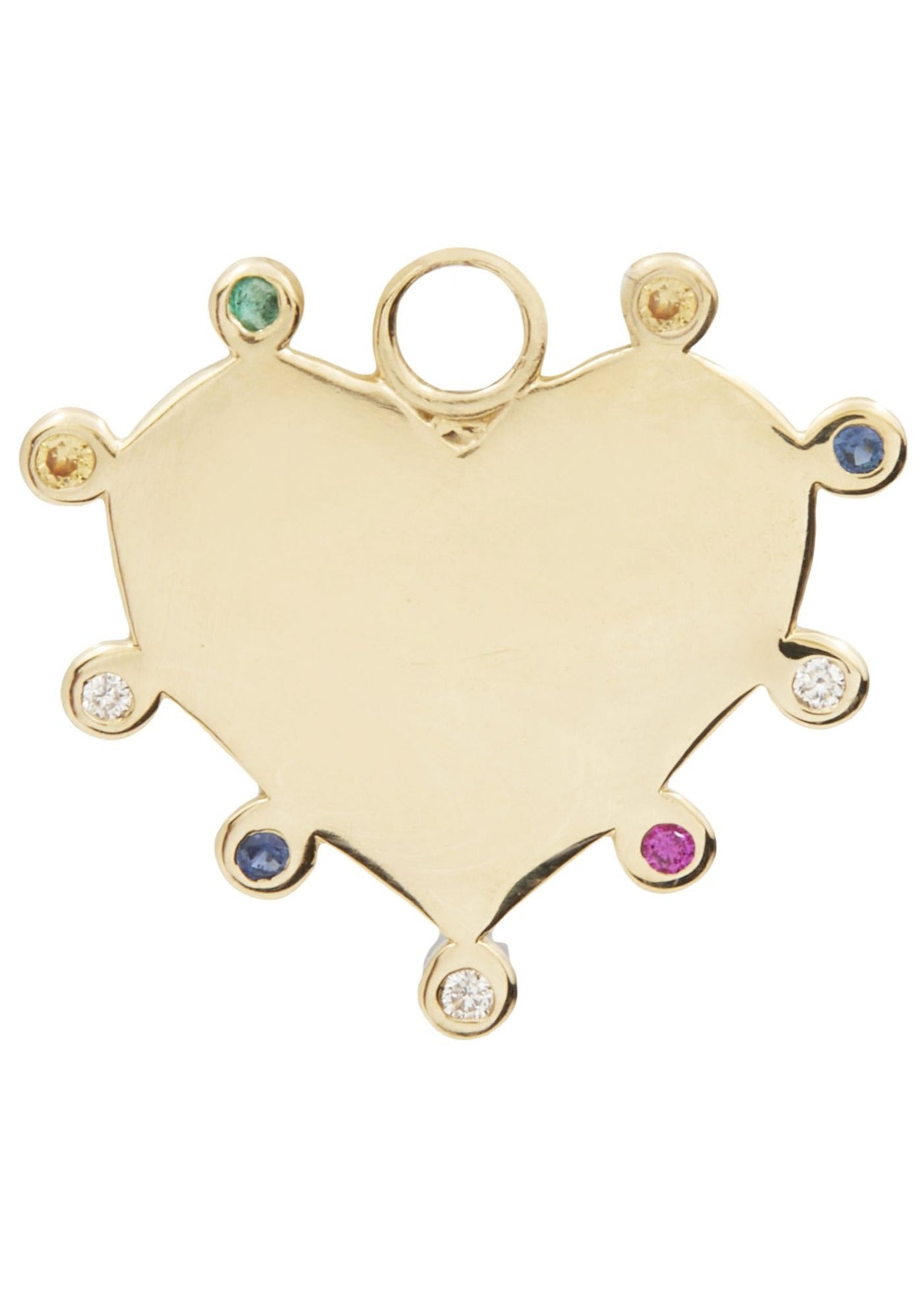 Scosha Rainbow Gems Heart Charm | Shop Tula