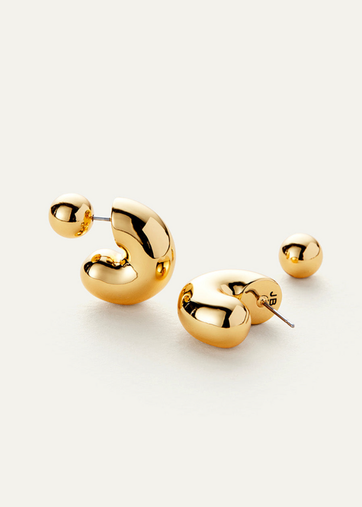 Jenny Bird Medium Tome Hoops in Gold | Tula's Online Boutique
