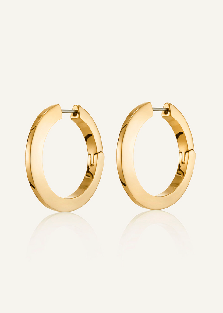 Jenny Bird Toni Hinged Hoops in Gold | Tula's Online Boutique