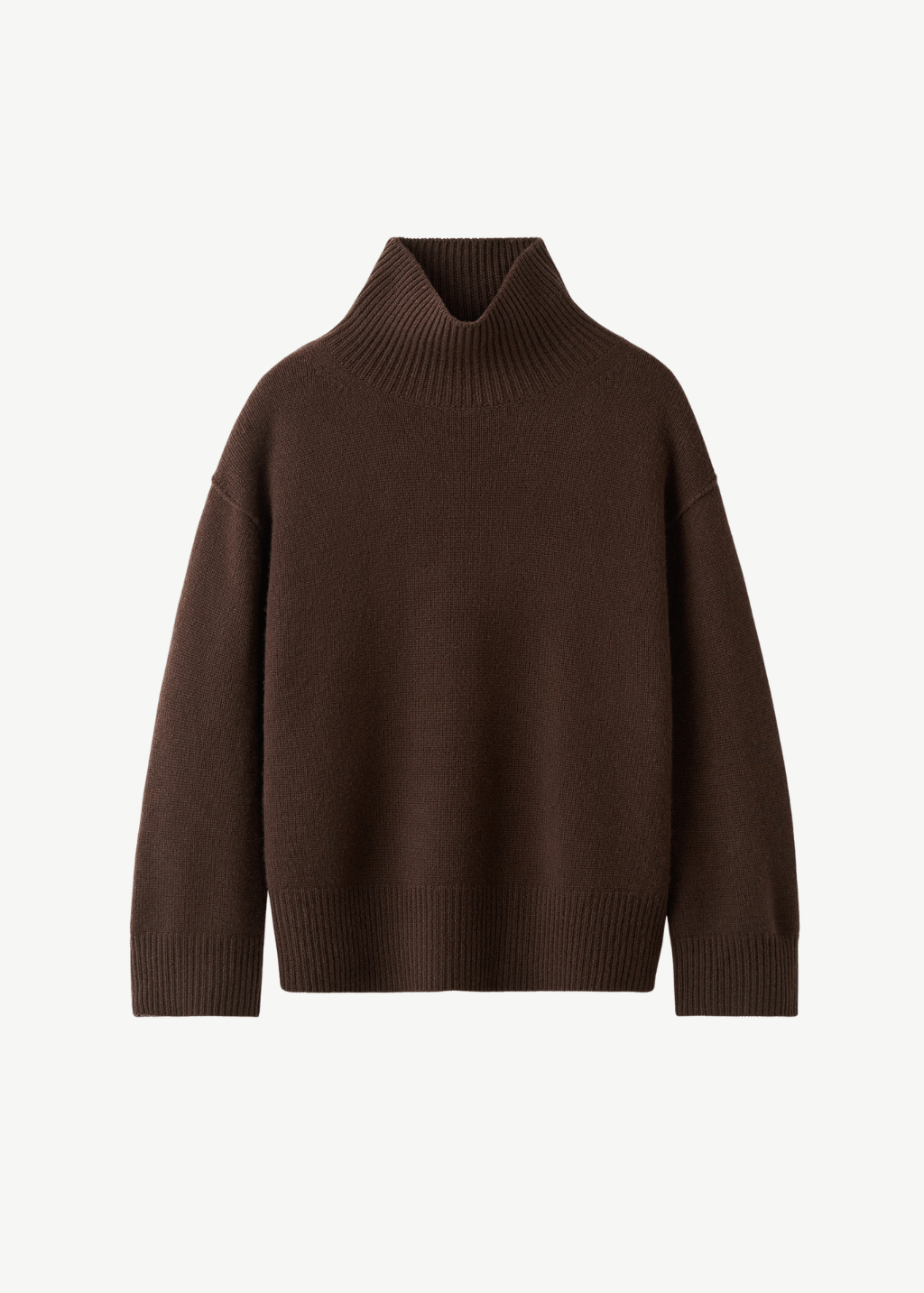 Soft Goat Boyfriend Turtleneck in Mocha | Shop Tula