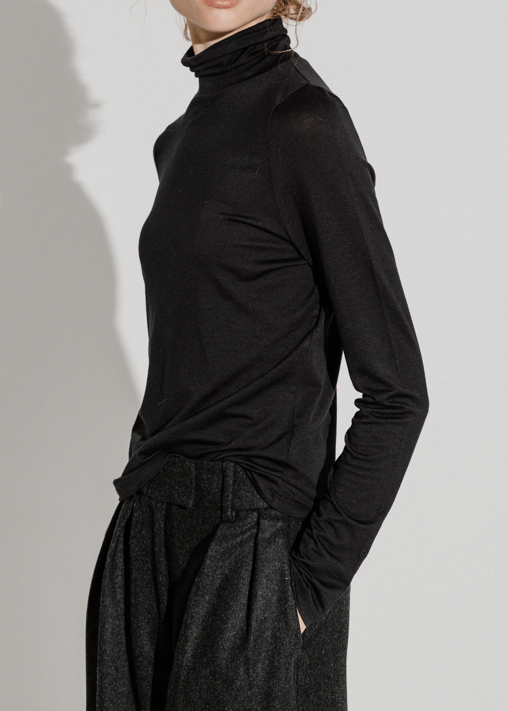 Soft Goat Lightweight Jersey Turtleneck | Shop Tula