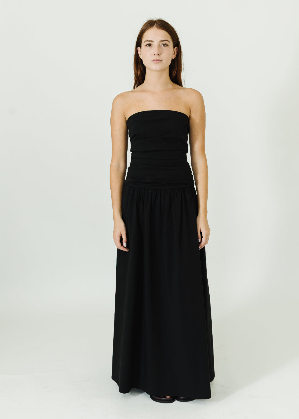 St. Agni Gathered Strapless Tie Dress | Shop Tula