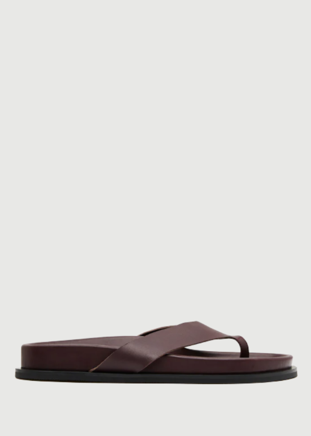 St. Agni Thong Slide in Bordeaux | Shop Tula