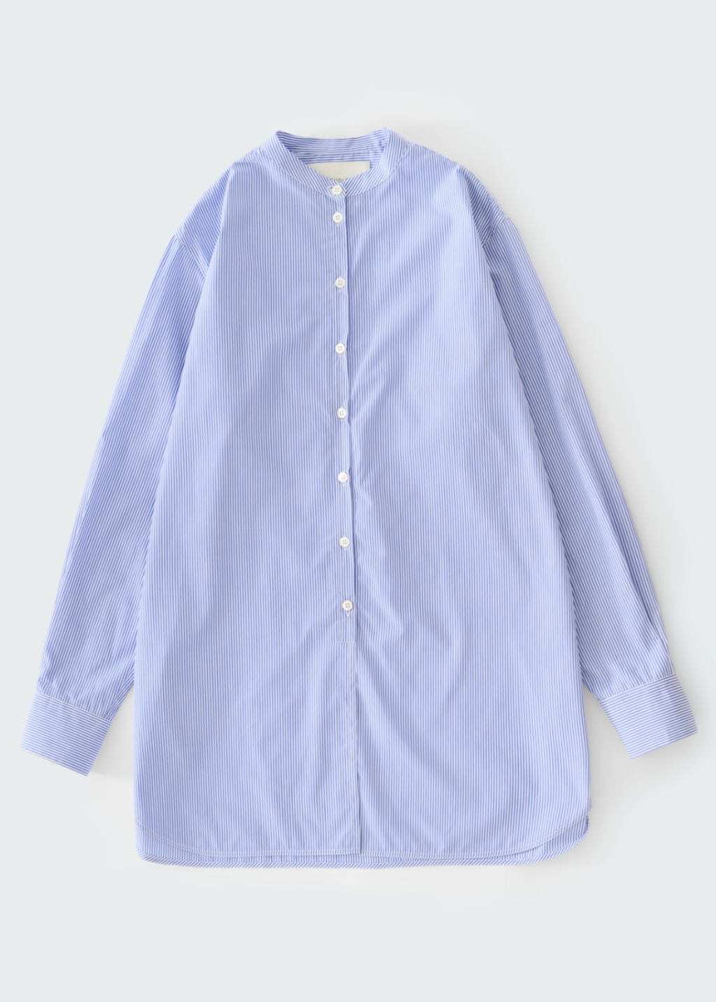 Studio Nicholson Cici Banker Stripe Shirt in Blue | Tula's Online Store