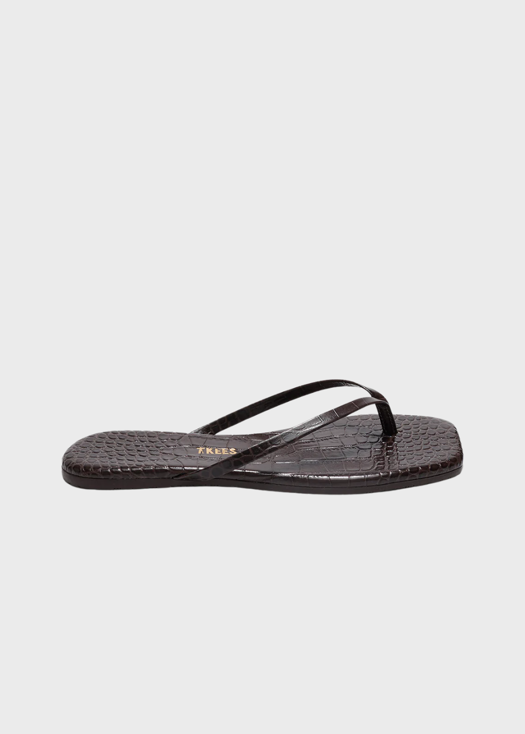 TTKEES Square Toe Lily in Carob Croc | Shop Tula