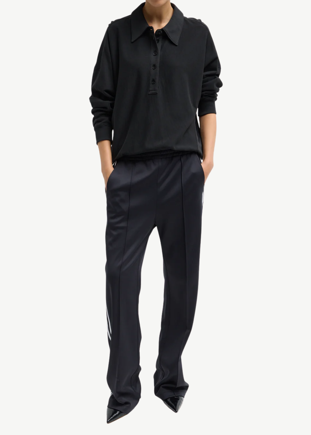 Tibi Active Knit Scottie Striped Jogger | Shop Tula