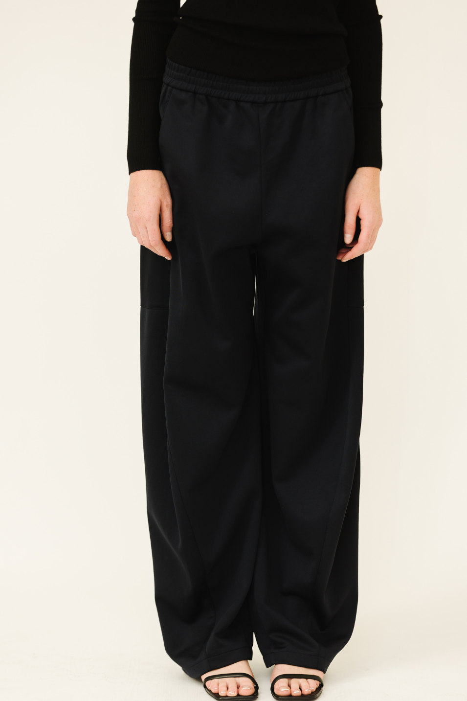 Tibi Active Knit Winslow Pant in Navy | Shop Tula