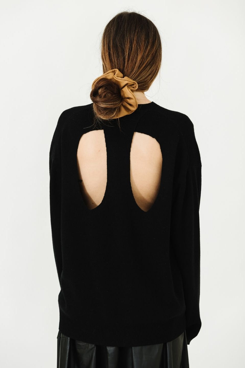 Tibi Anna Merino Wool Cut Out Racerback Pullover | Shop Tula