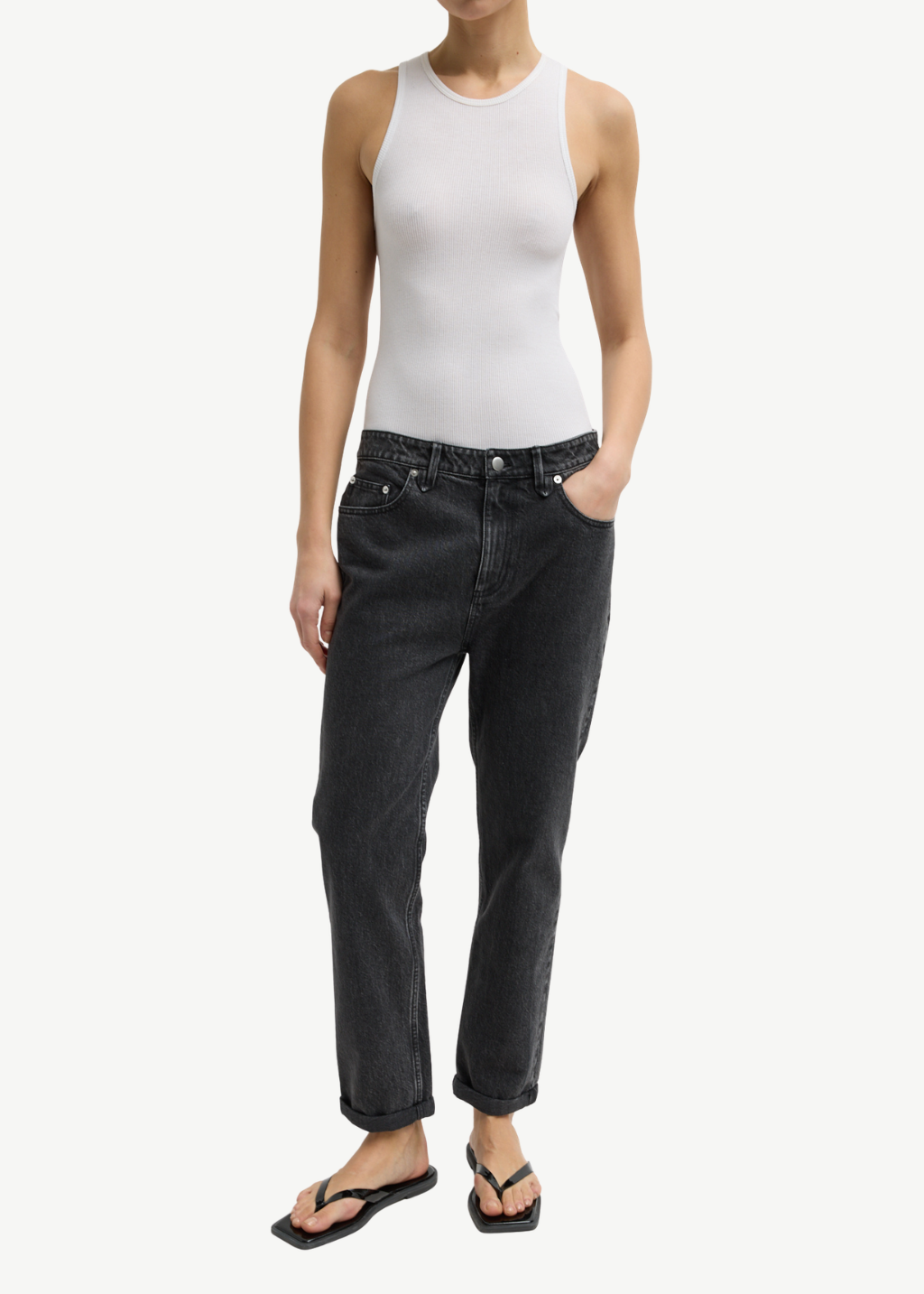Tibi Black Denim Willem Jean | Shop Tula