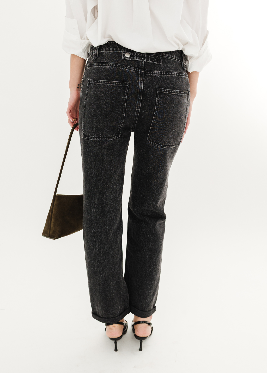Tibi Black Denim Willem Jean | Shop Tula