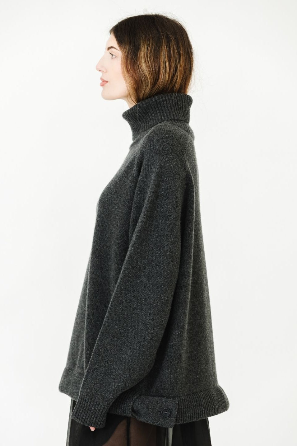 Tibi Cashmere Sweater TNeck Oversized Pullover | Shop Tula