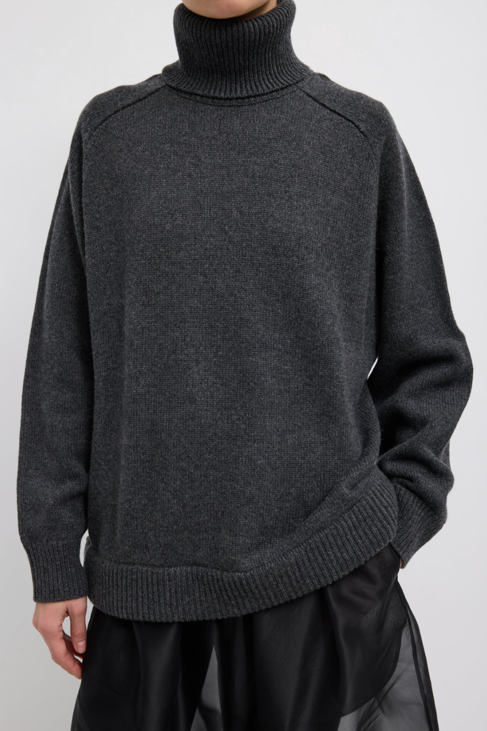 Tibi Cashmere Sweater TNeck Oversized Pullover | Shop Tula