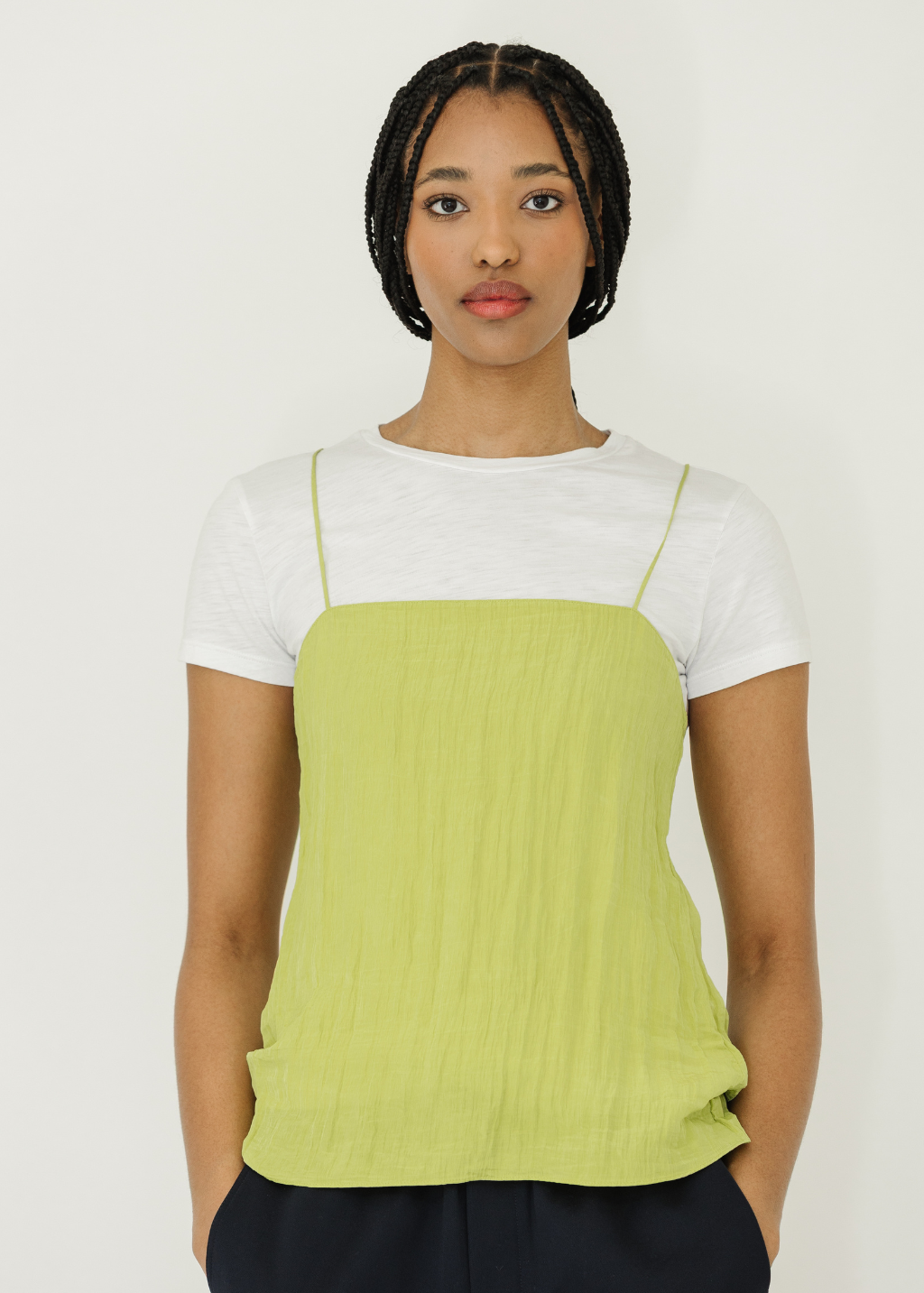 Tibi Crinkle Slip Cami | Shop Tula