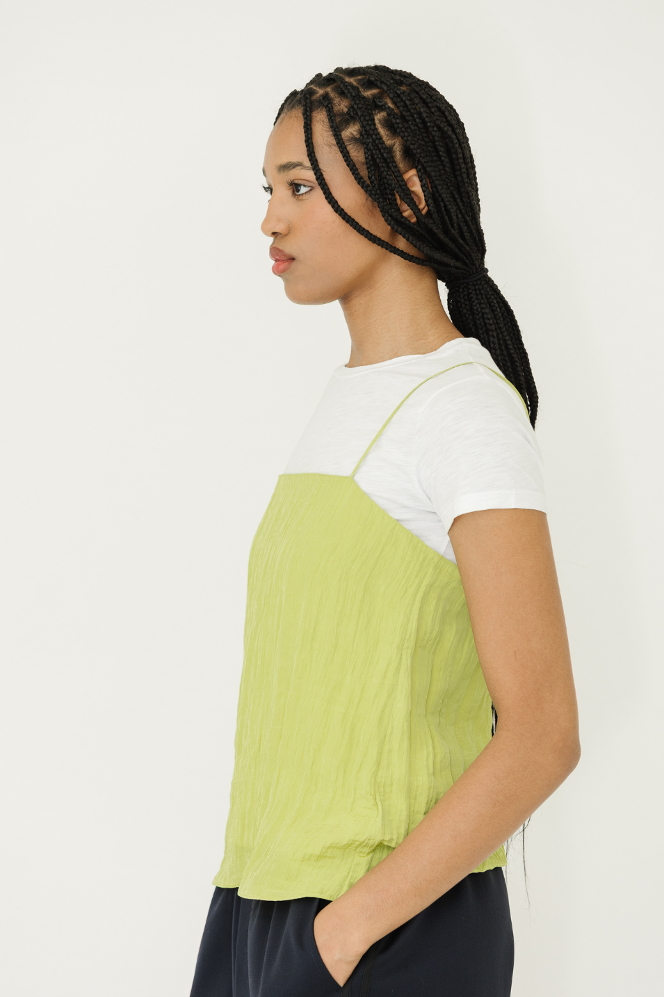 Tibi Crinkle Slip Cami | Shop Tula