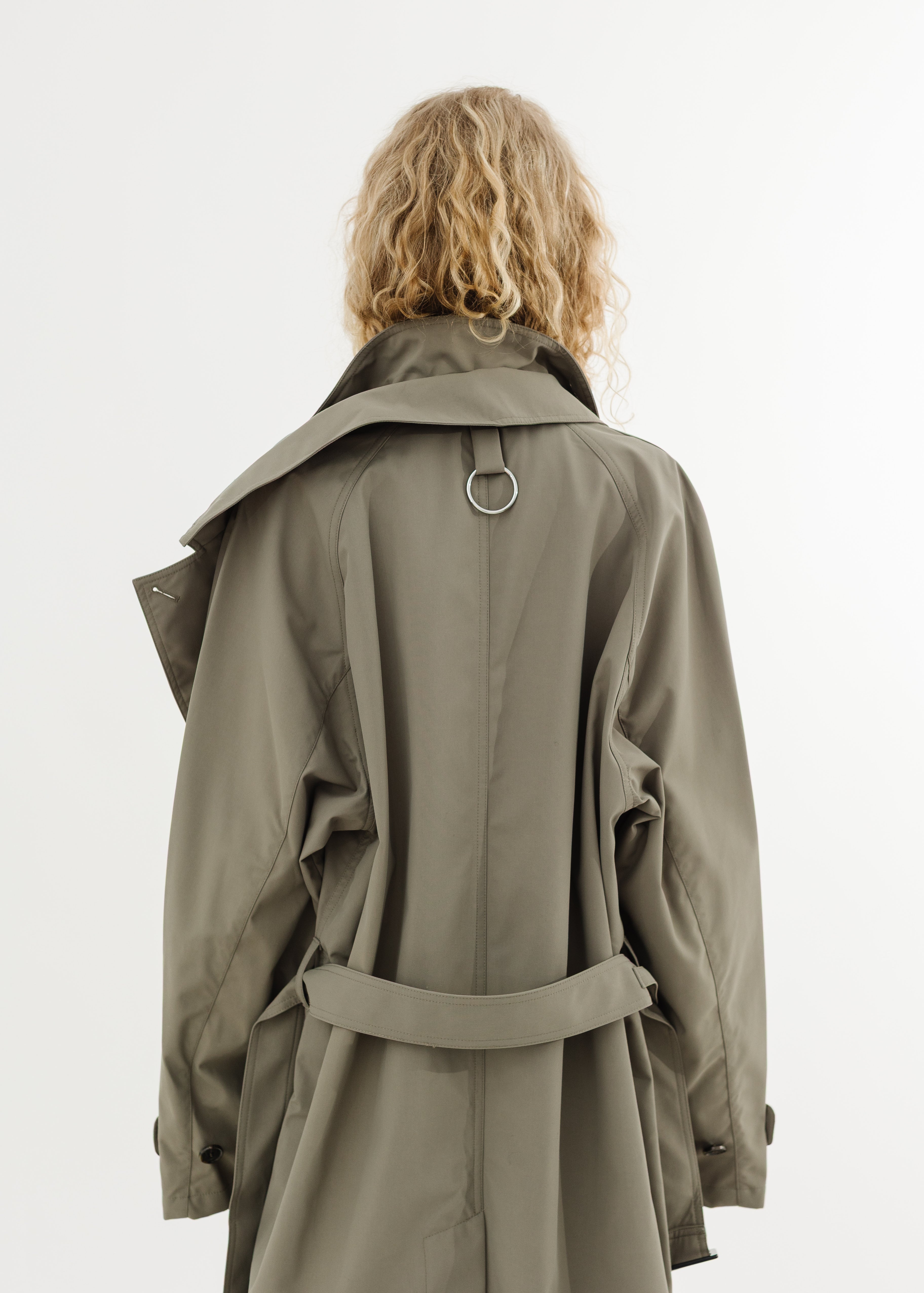 Tibi Double Collar Frank Trench | Shop Tula