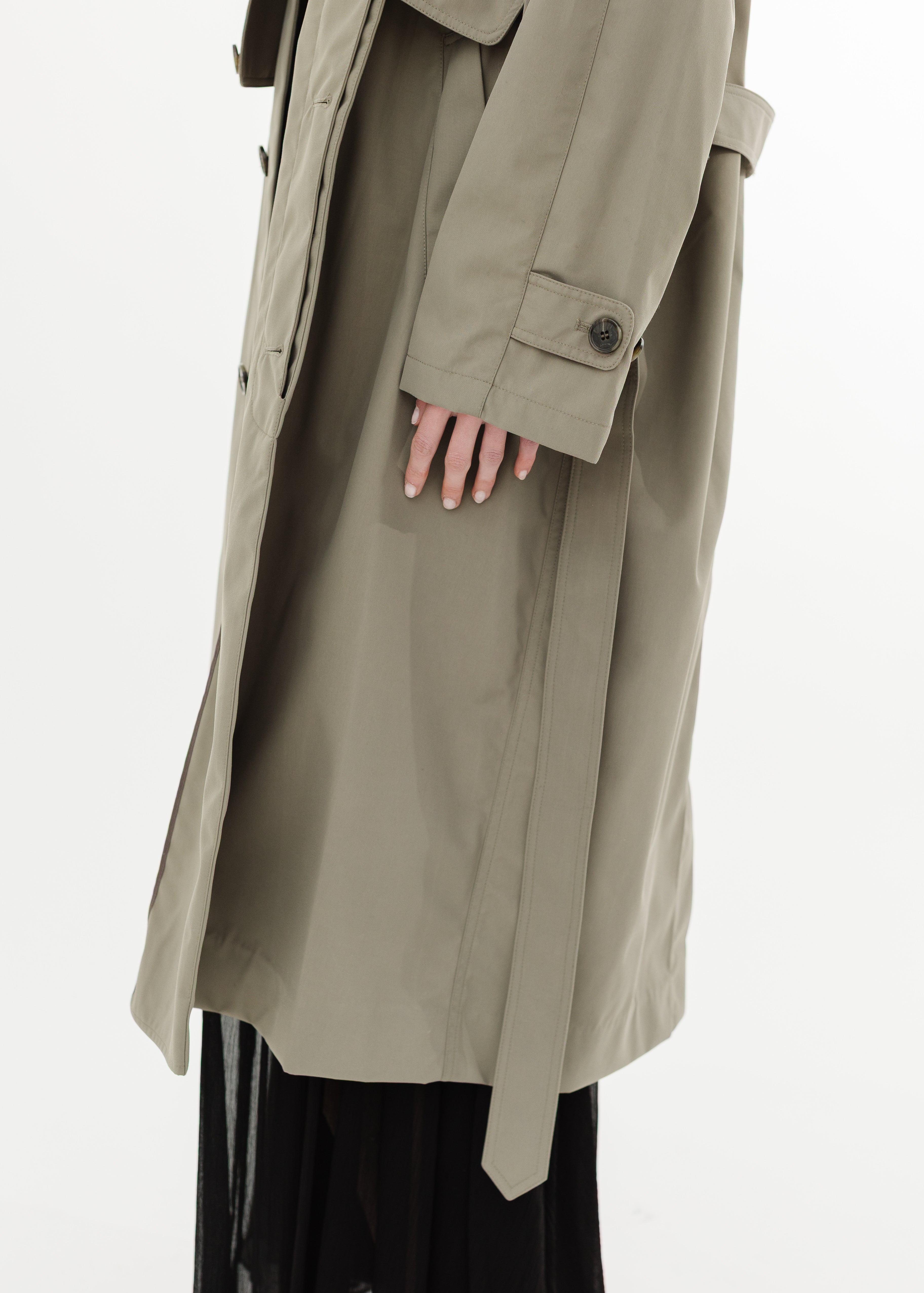 Tibi Double Collar Frank Trench | Shop Tula