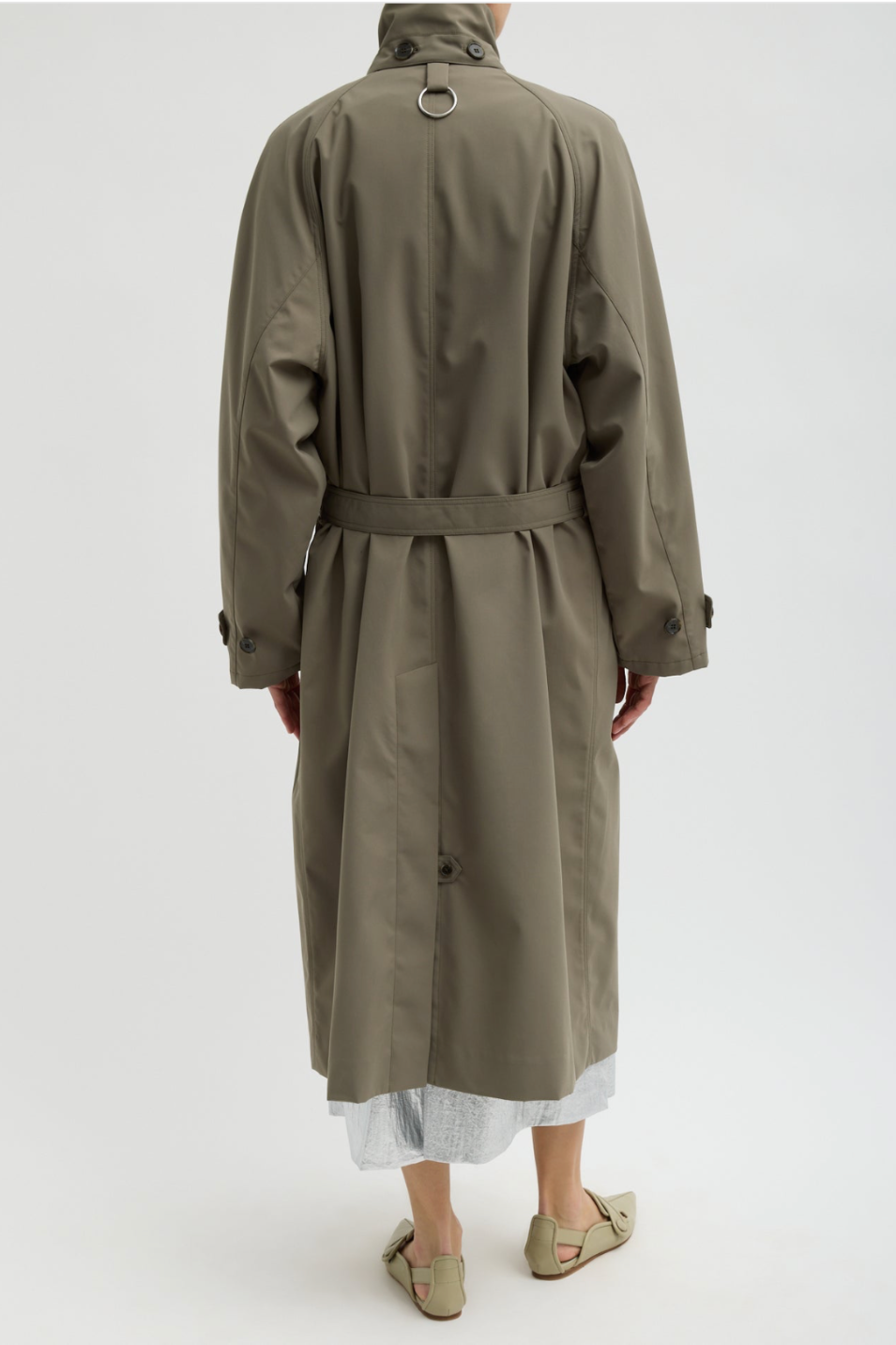 Tibi Double Collar Frank Trench Back | Shop Tula