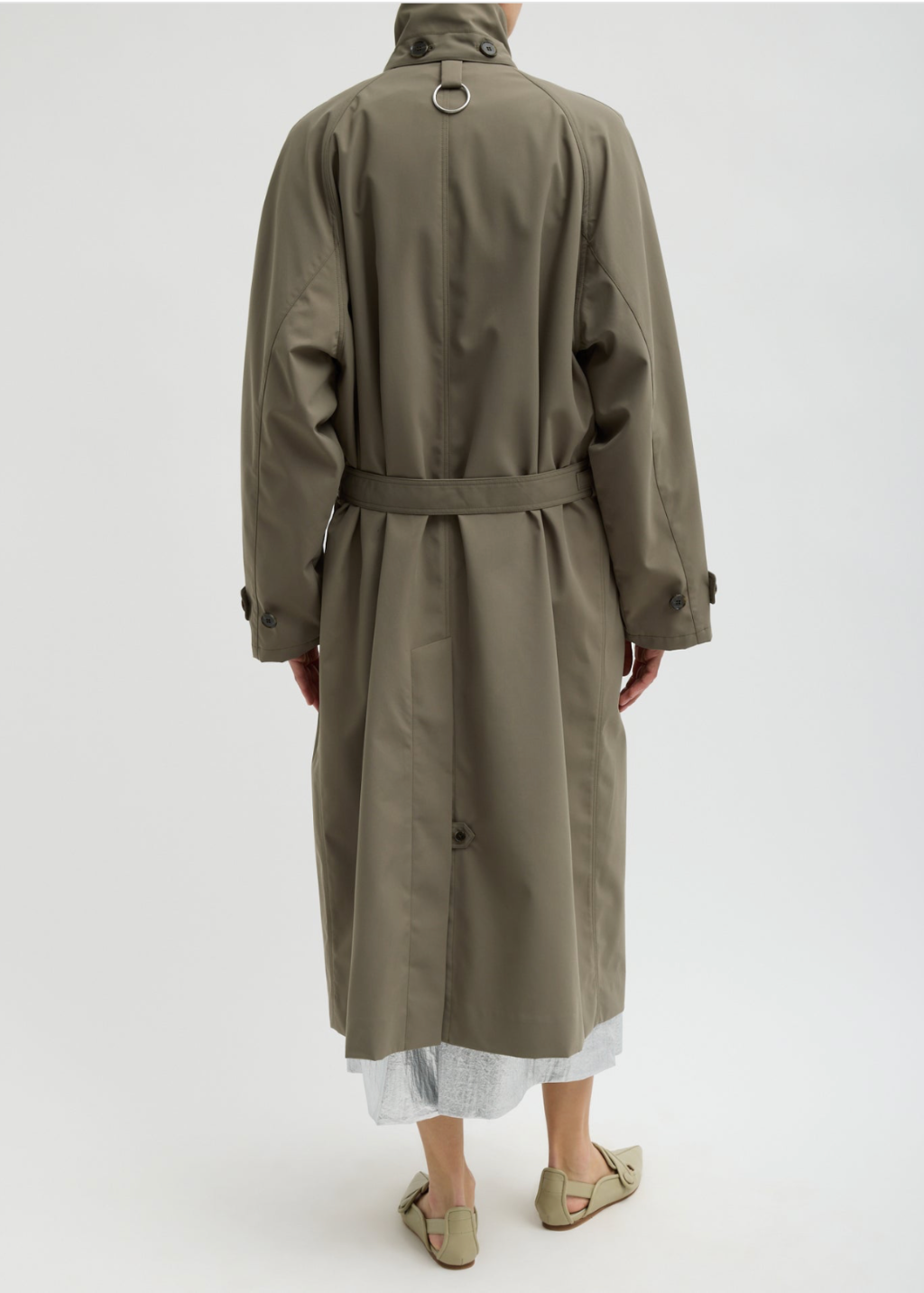 Tibi Double Collar Frank Trench Back | Shop Tula