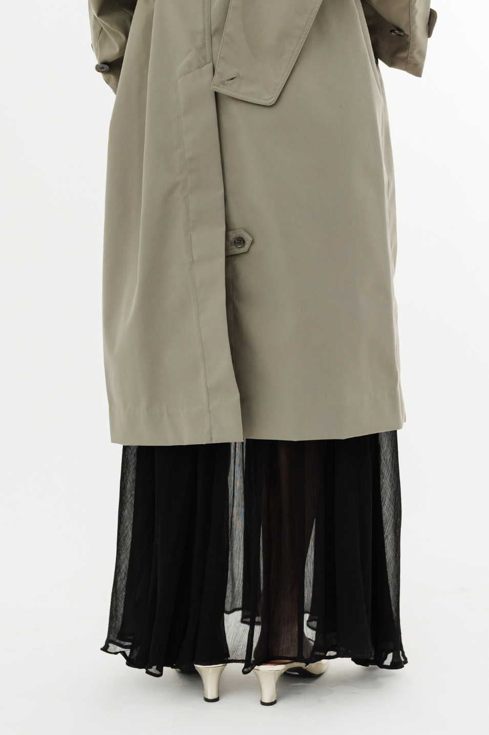 Tibi Double Collar Frank Trench | Shop Tula