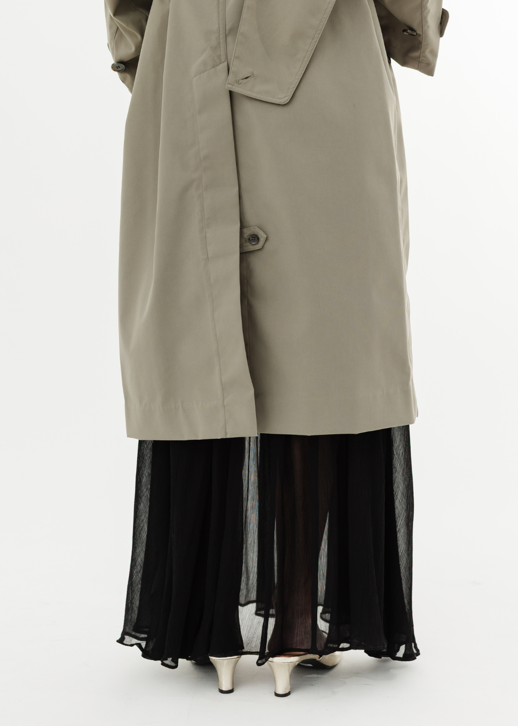 Tibi Double Collar Frank Trench | Shop Tula