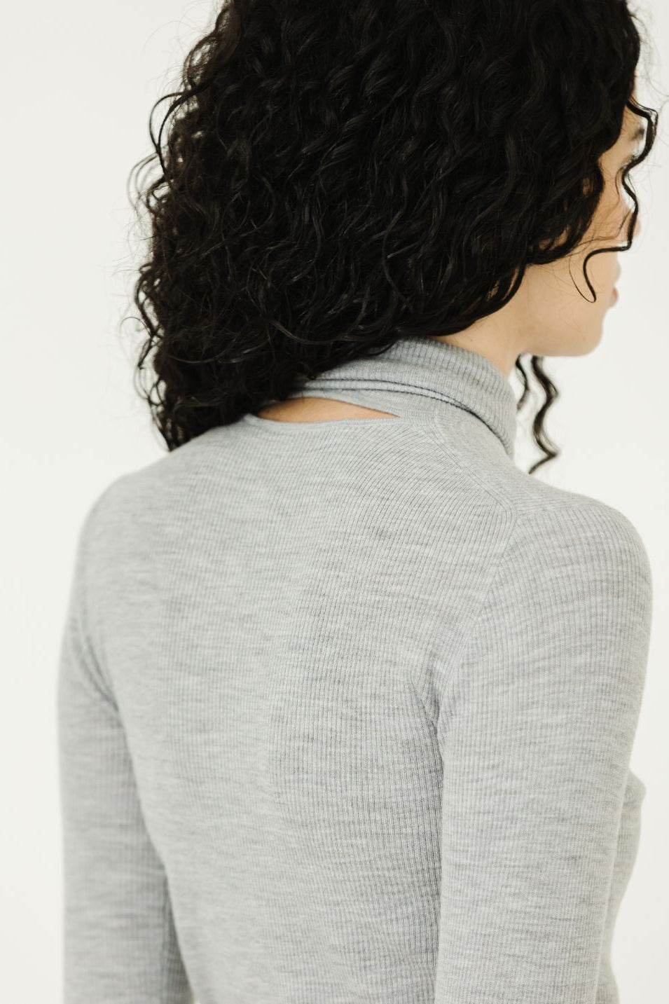 Tibi Feather Weight Ribbed Turtle Neck Pullover | Shop Tula