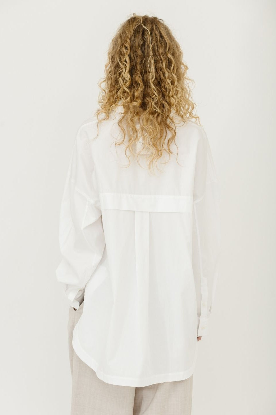 Tibi Gabe Oversized Shirt in White | Shop Tula