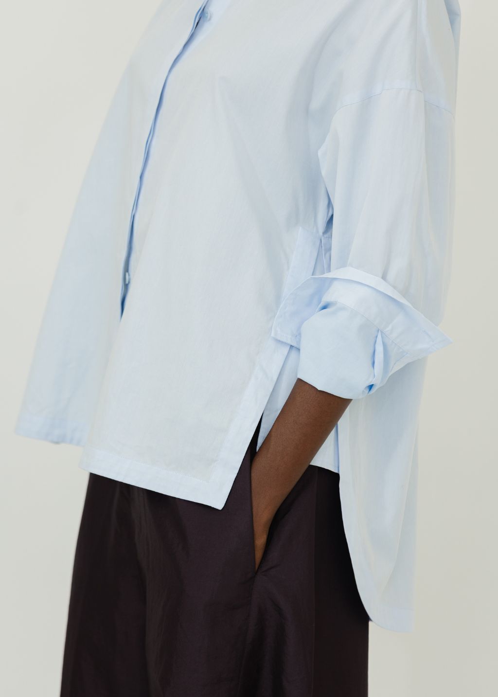 Tibi Gabe Shirt in Blue | Shop Tula