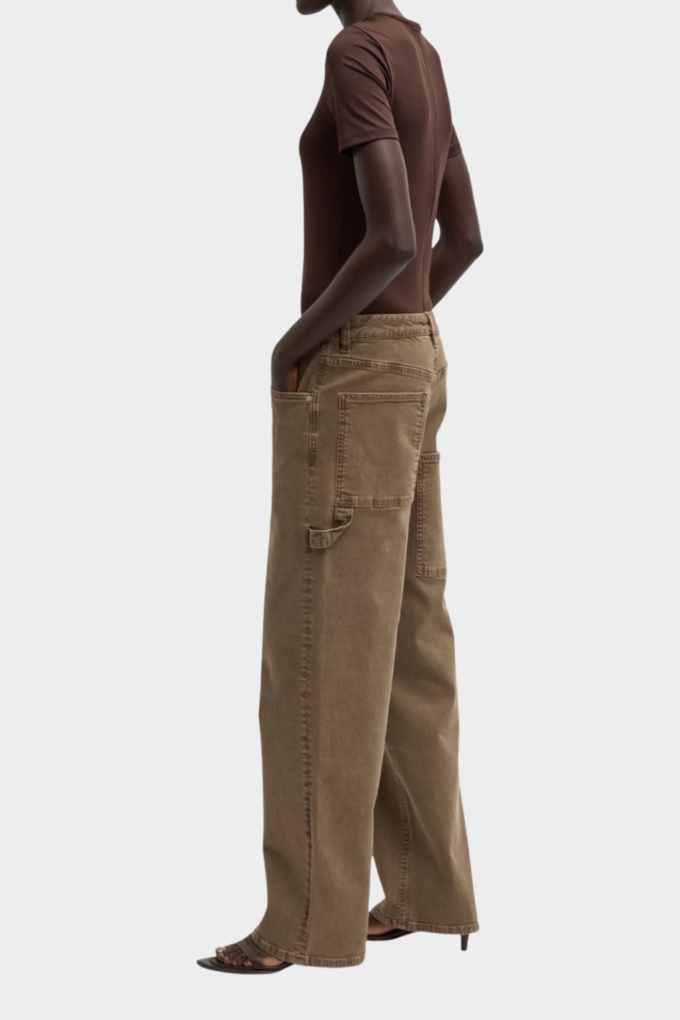 Tibi Garment Wash Slouchy Carpenter Jean | Shop Tula