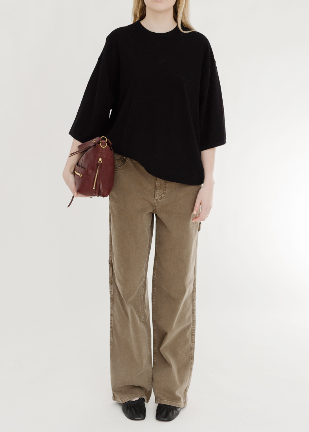 Tibi Garment Wash Slouchy Carpenter Jean | Shop Tula