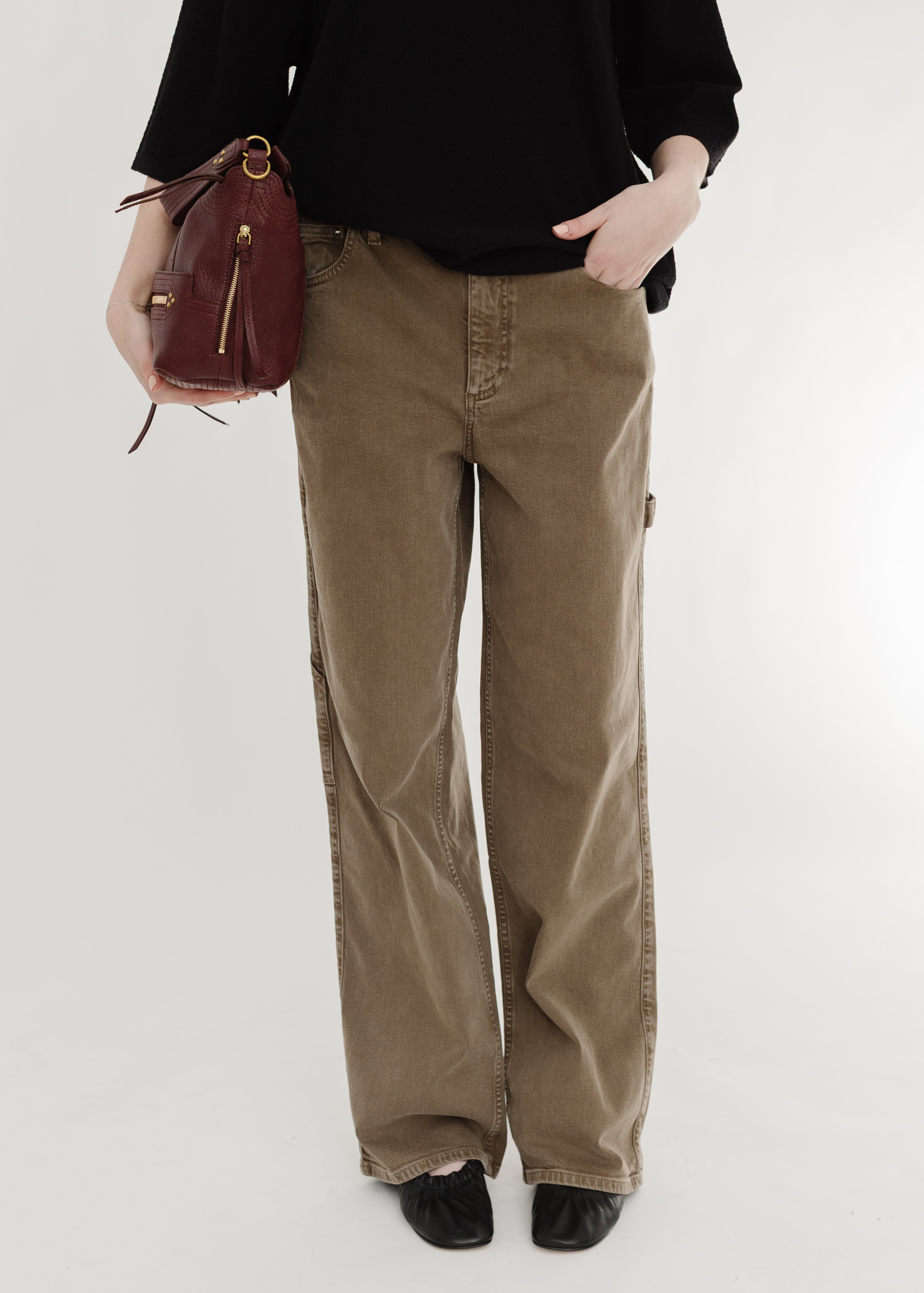 Tibi Garment Wash Slouchy Carpenter Jean | Shop Tula