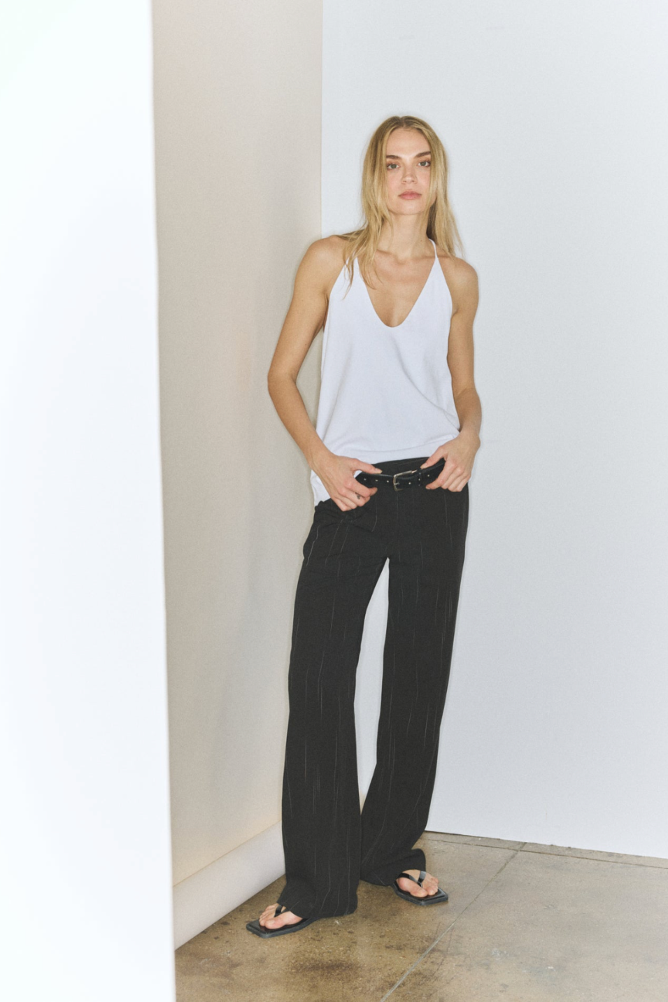 Tibi Isaac Pant in Black | Shop Tula