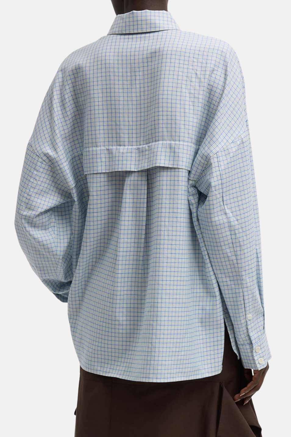 Tibi Linus Check Oversized Shirt | Shop Tula