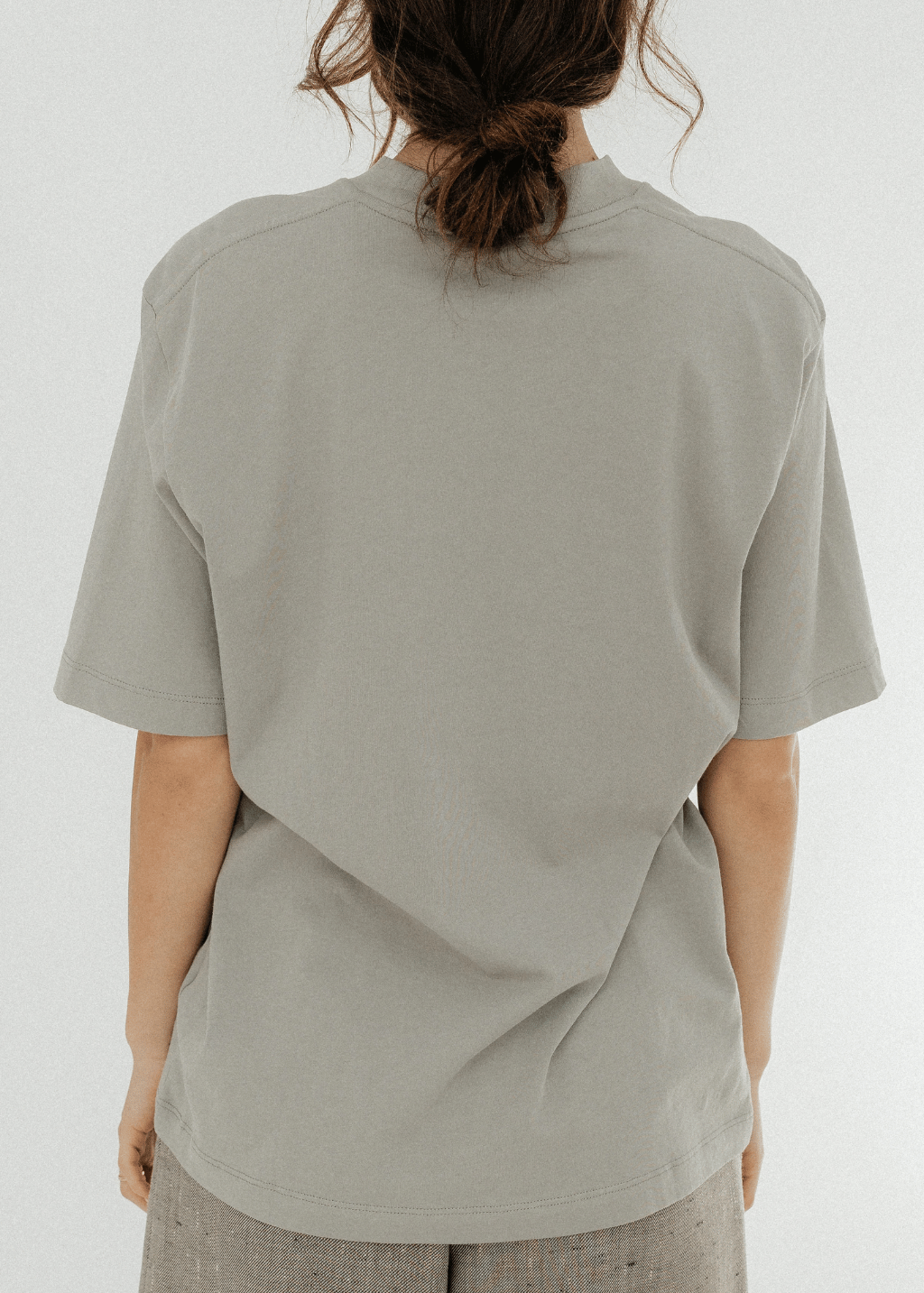 Tibi Mock Neck in Pumice Grey | Shop Tula