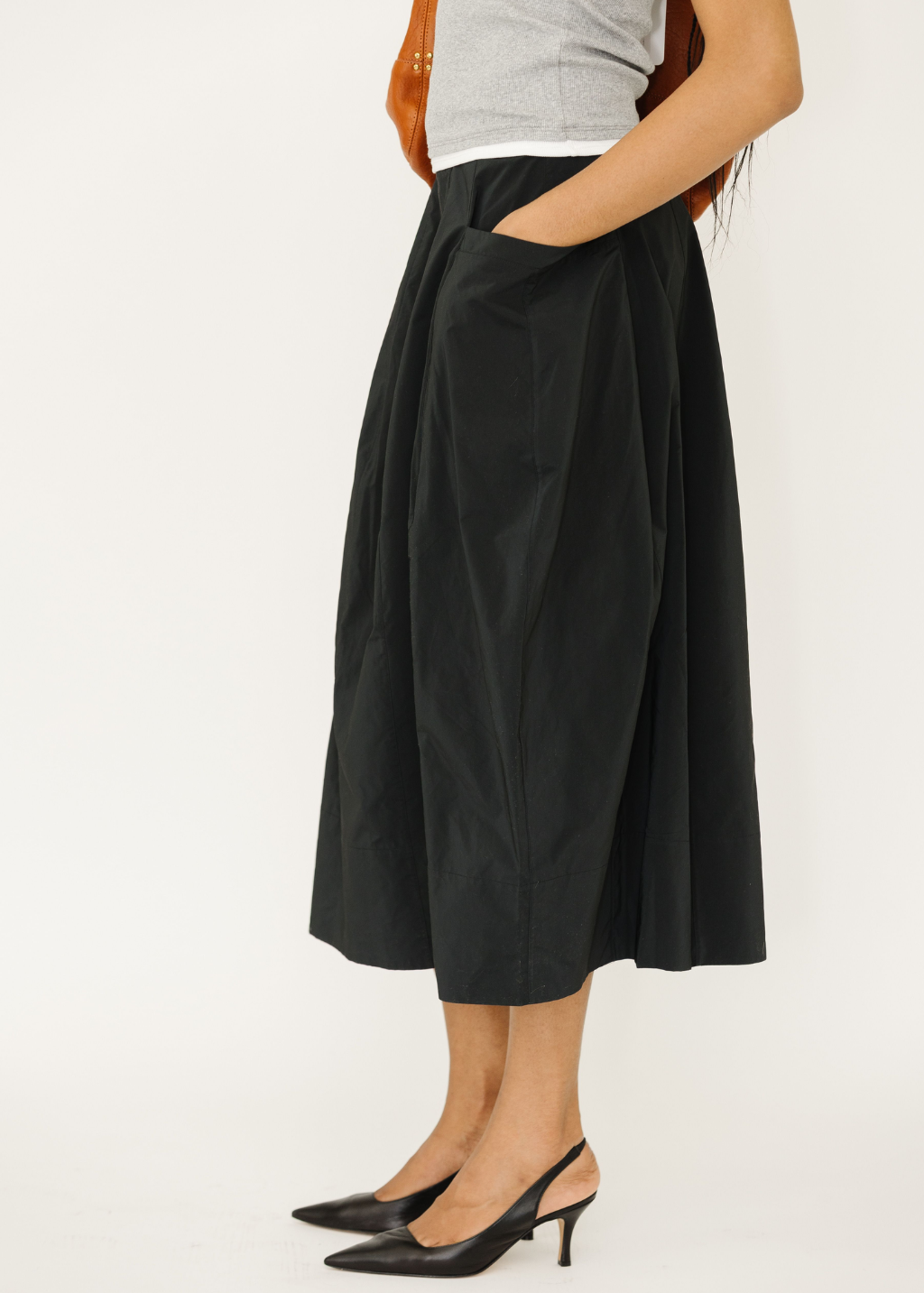 Tibi Nylon Lantern Skirt | Shop Tula