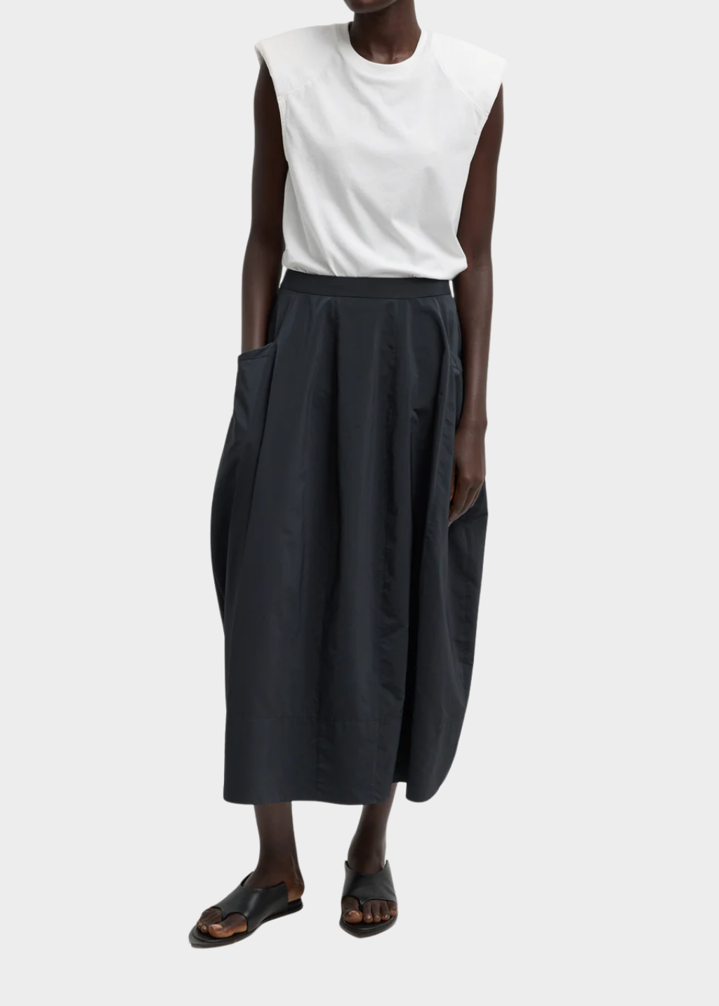 Tibi Nylon Lantern Skirt | Shop Tula