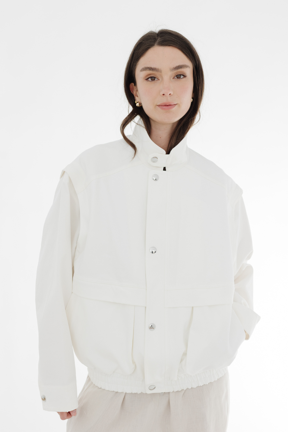 Tibi Patchwork Twill Slicker Jacket | Shop Tula