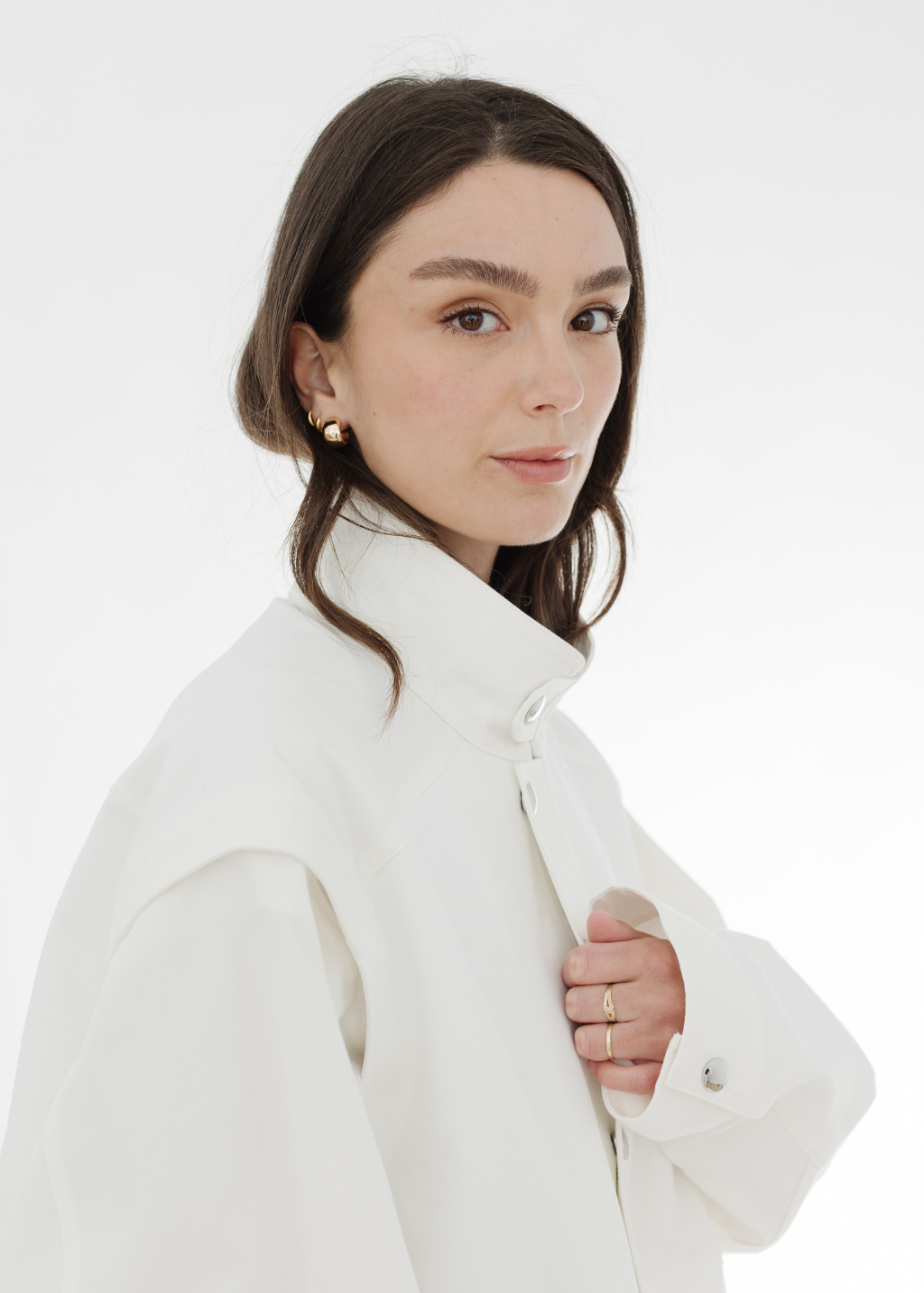 Tibi Patchwork Twill Slicker Jacket | Shop Tula