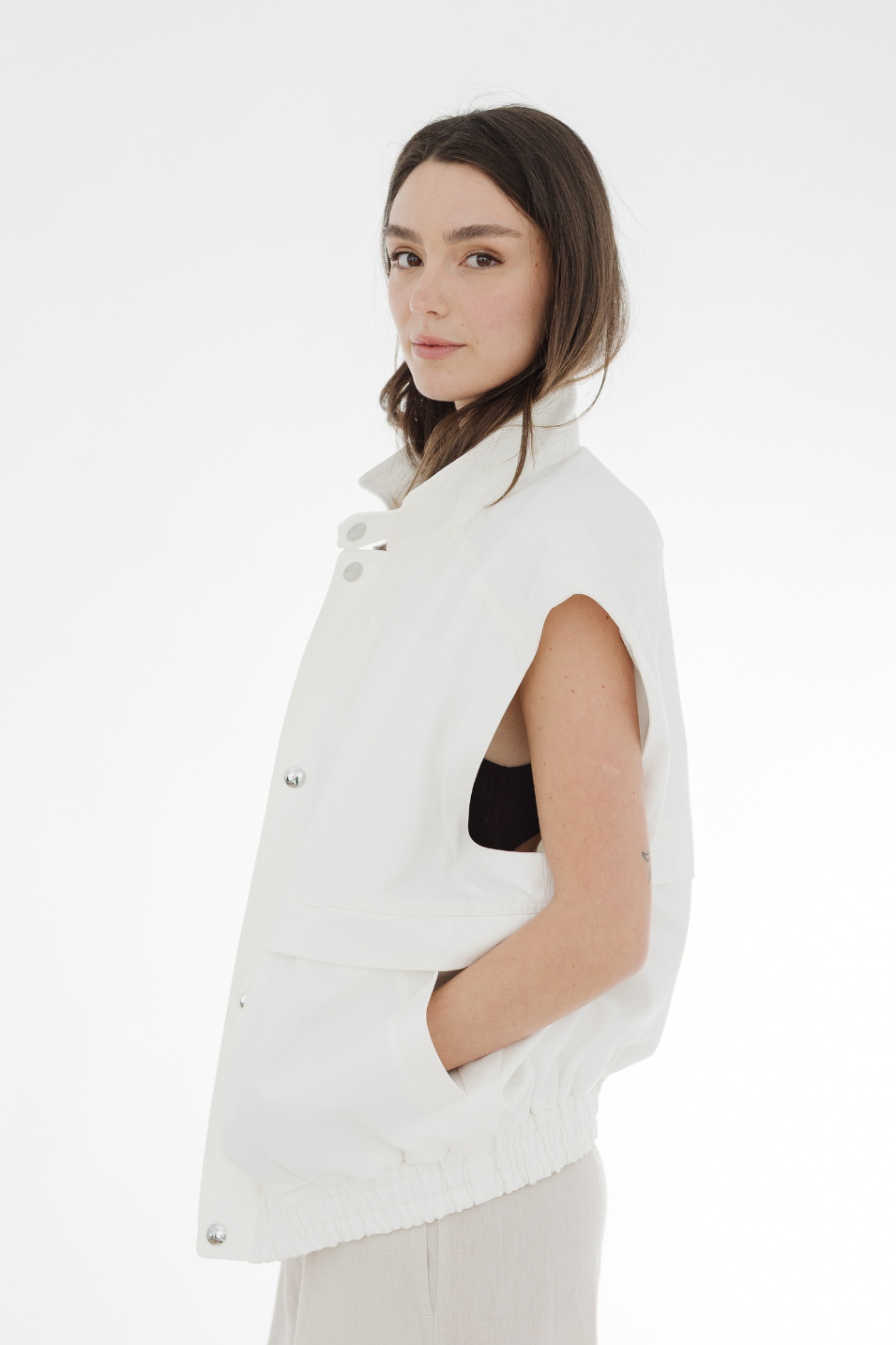 Tibi Patchwork Twill Slicker Jacket | Shop Tula