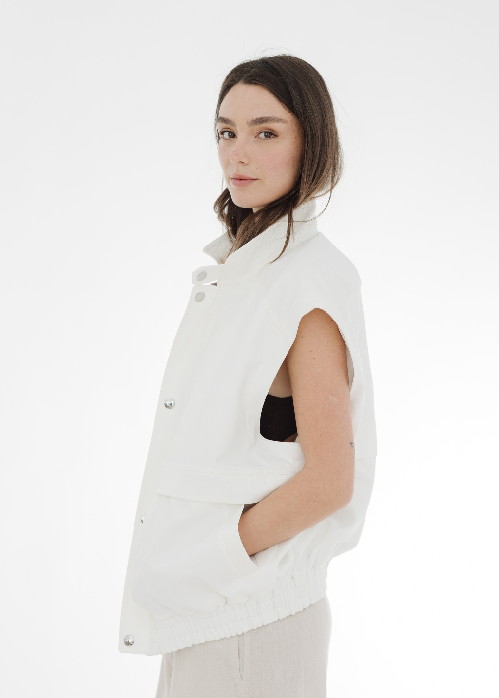 Tibi Patchwork Twill Slicker Jacket | Shop Tula