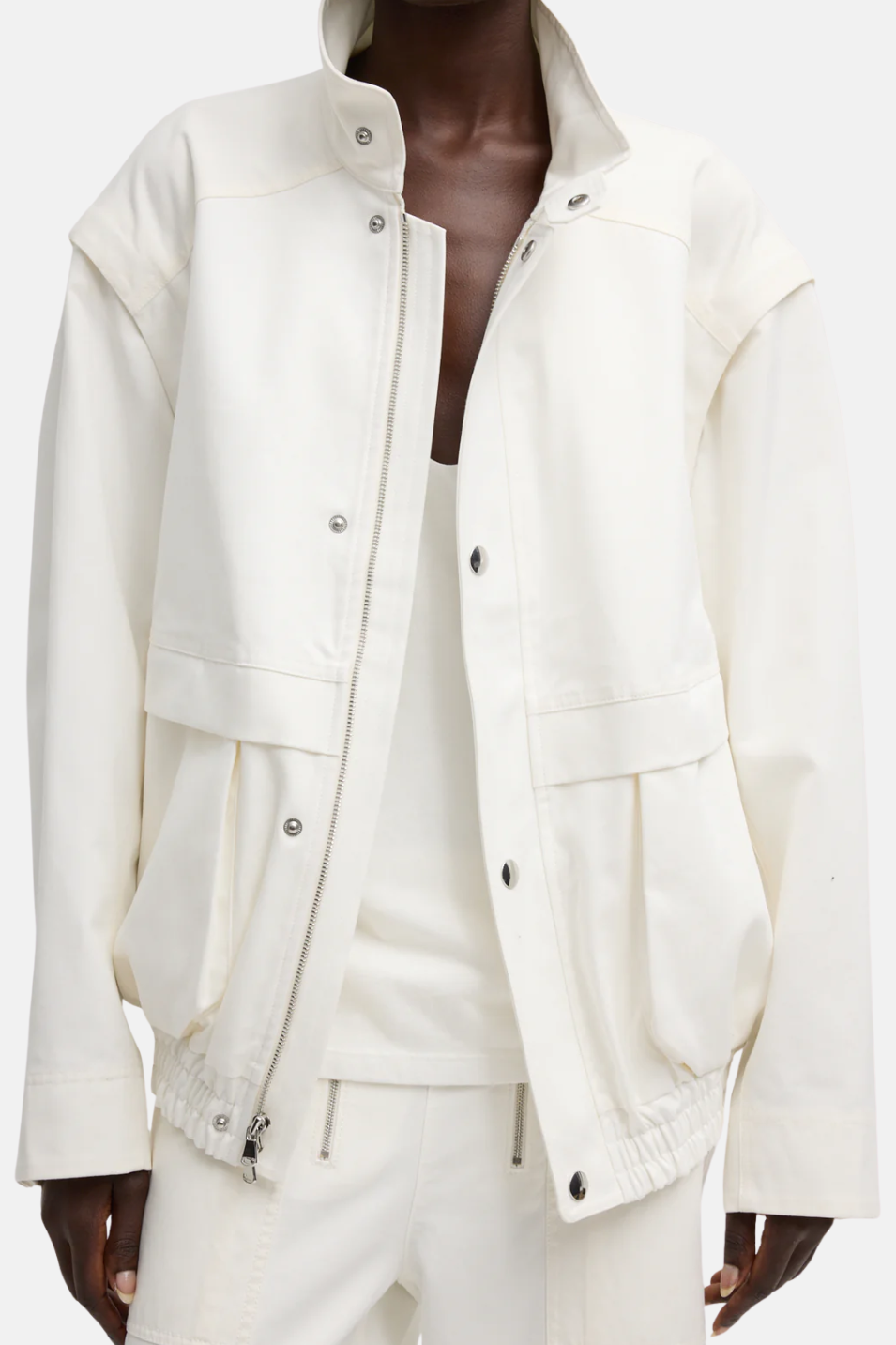 Tibi Patchwork Twill Slicker Jacket | Shop Tula