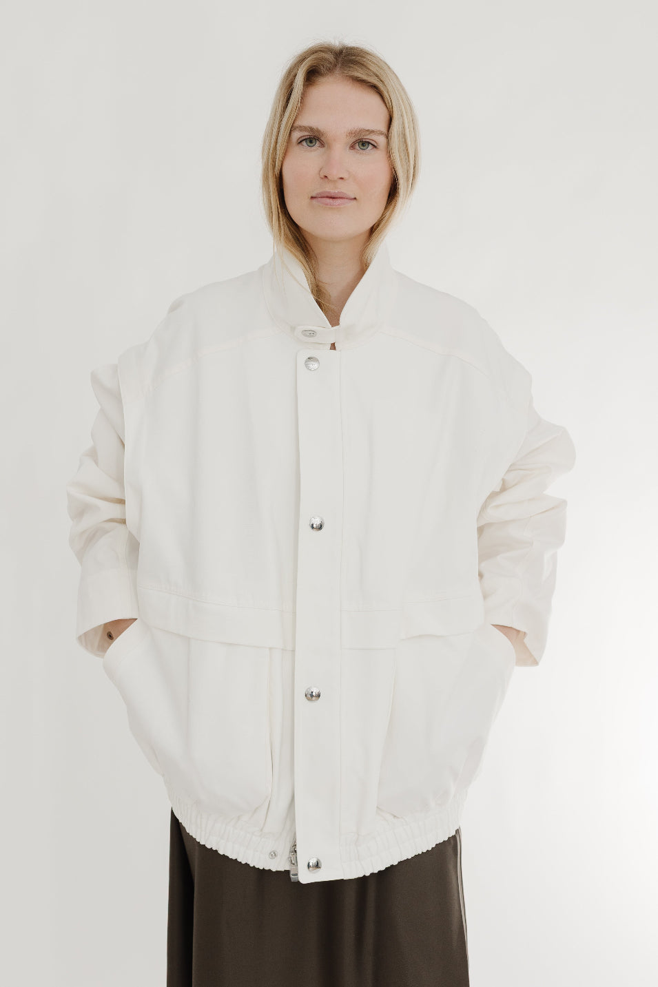 Tibi Patchwork Twill Slicker Jacket | Shop Tula