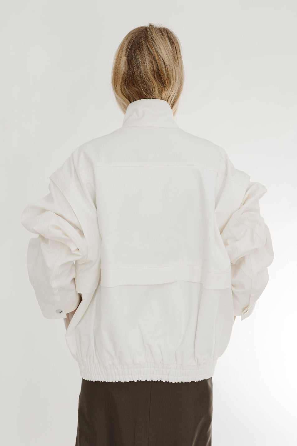 Tibi Patchwork Twill Slicker Jacket Sleeves | Shop Tula