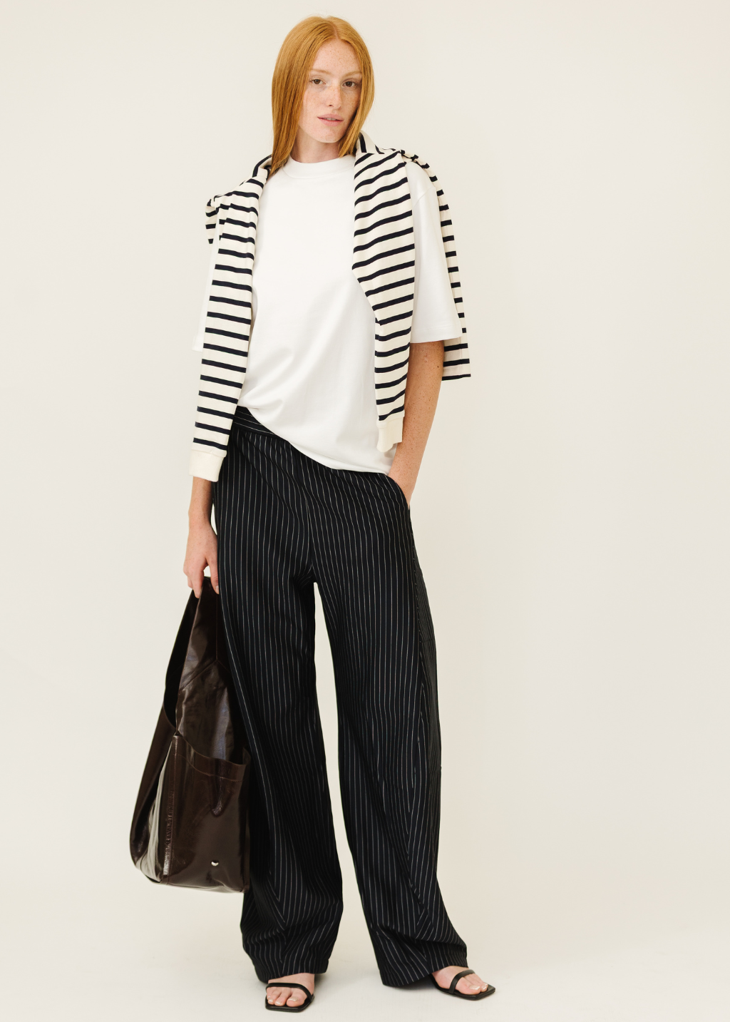 Tibi Pinstripe Active Knit Winslow Pant | Shop Tula