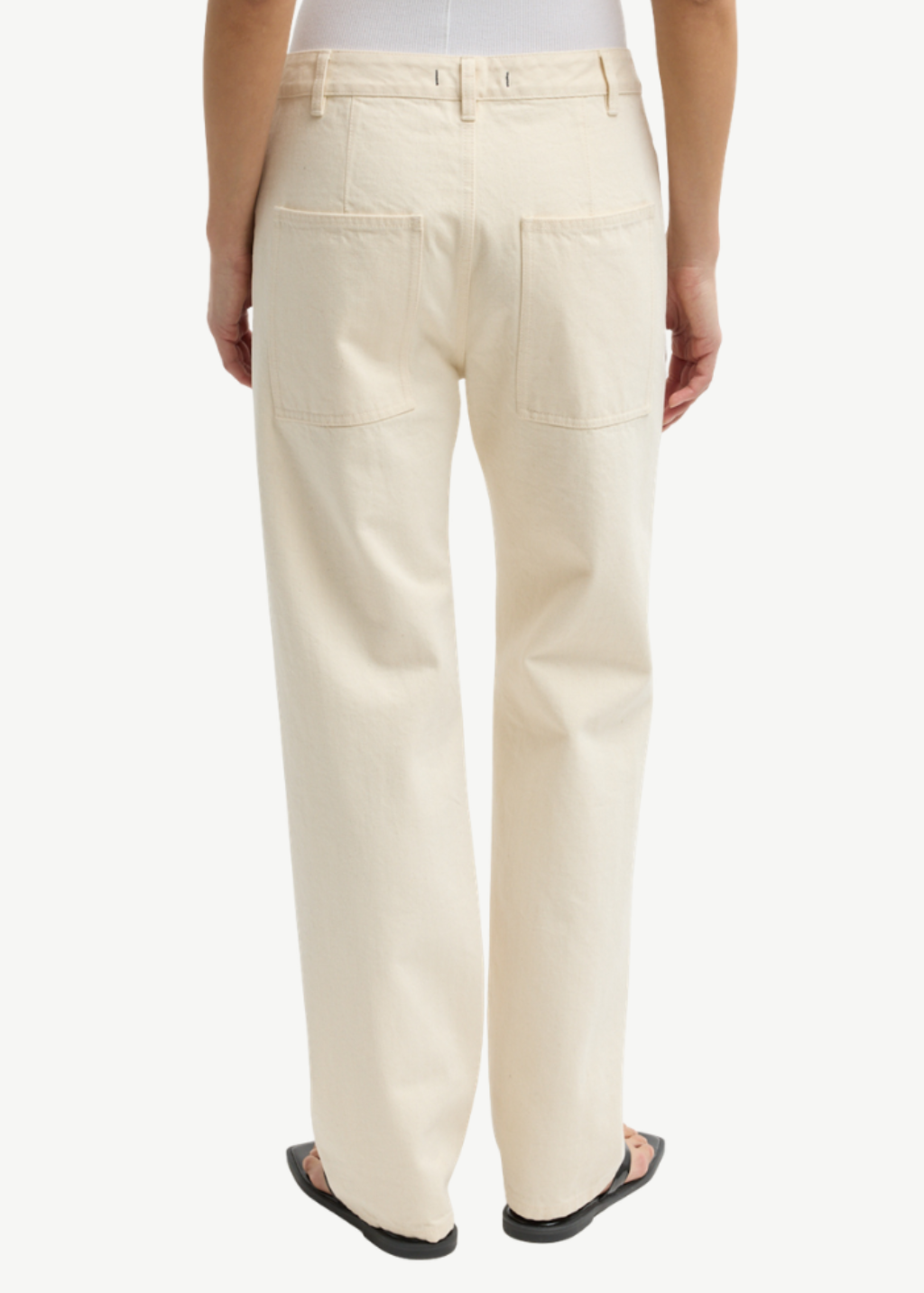 Tibi Selvedge Denim Alec Jean in Natural | Shop Tula