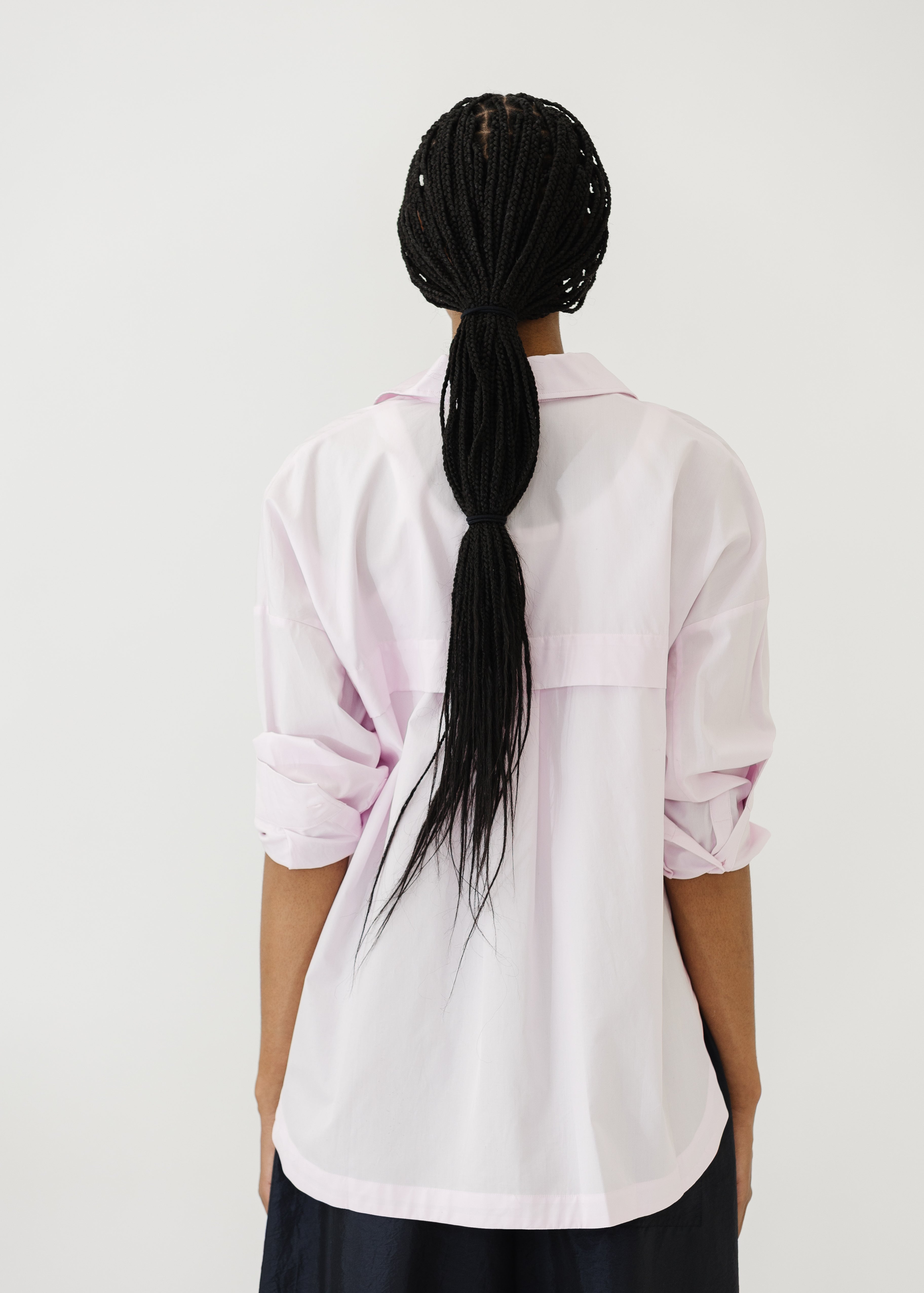Tibi Shirting Gabe Oversized Shirt in Pink | Shop Tula