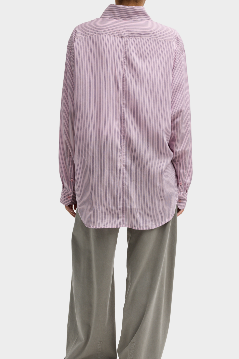 Tibi Silk Striped Pintucked Shirt | Shop Tula