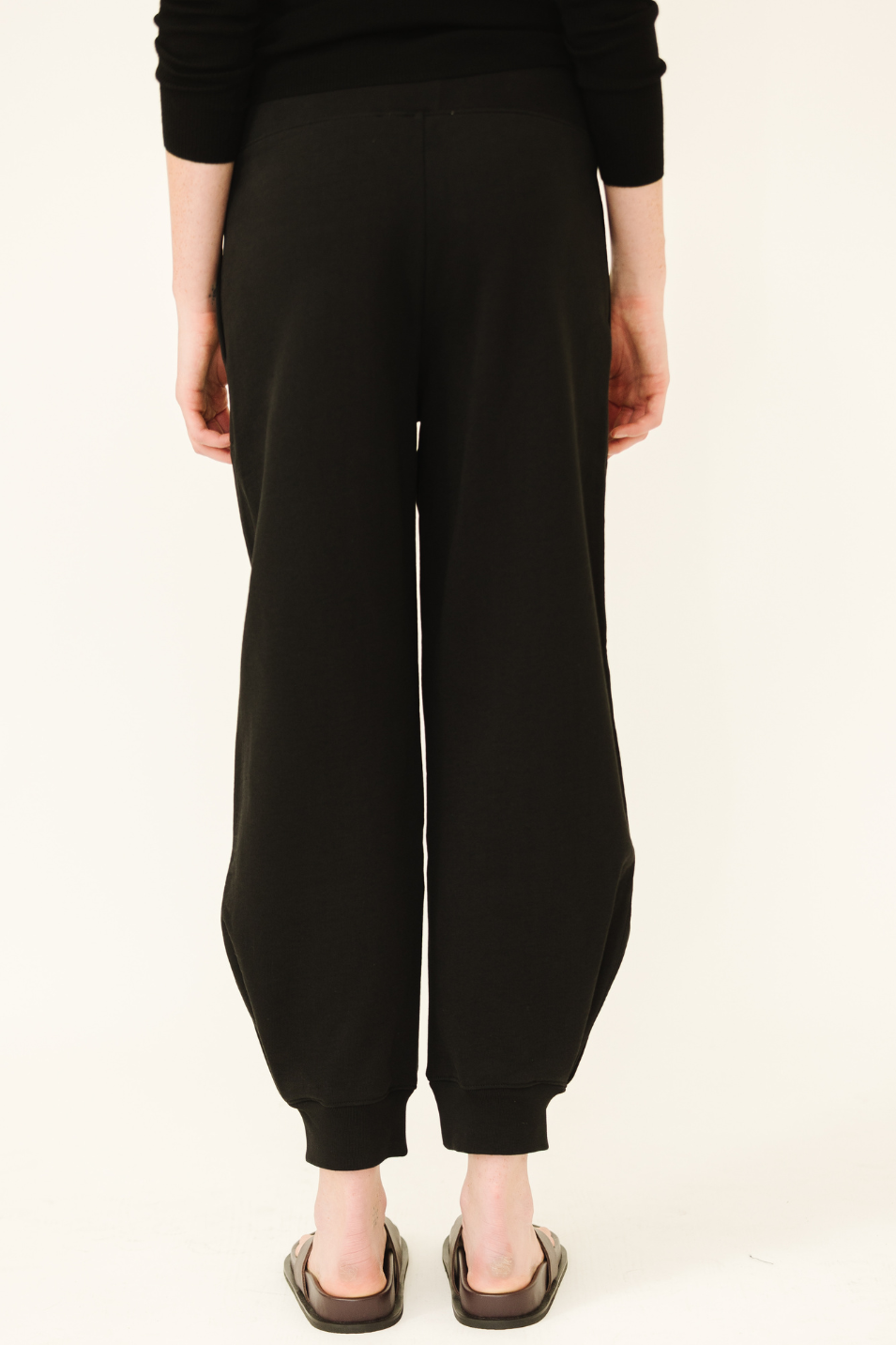 Tibi Sweatshirt Program Calder Sweatpant in Black | Shop Tula