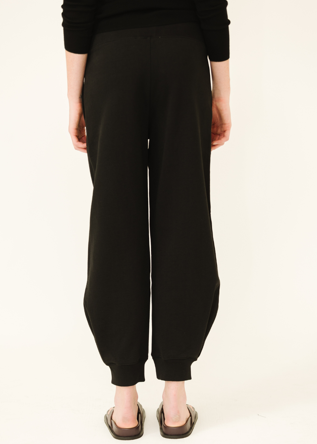Tibi Sweatshirt Program Calder Sweatpant in Black | Shop Tula
